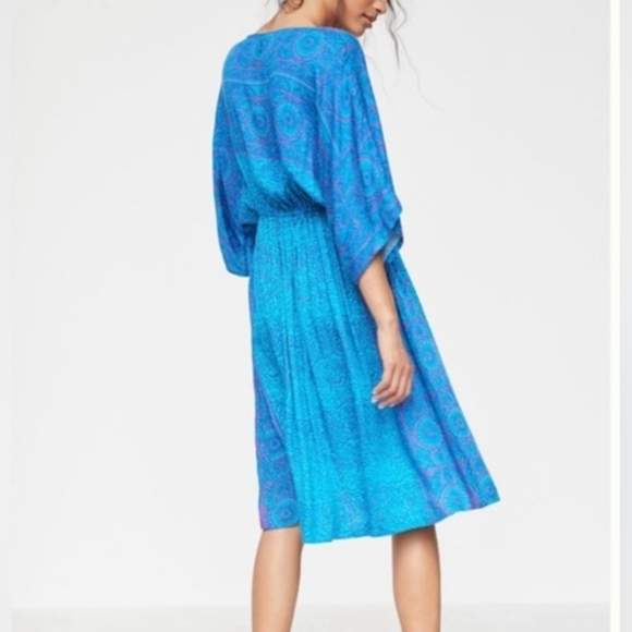 Tiny Annmarie Midi Dress Scoop Neck Batwing Sleeves Drapey Lightweight Small NWT - Picture 12 of 14